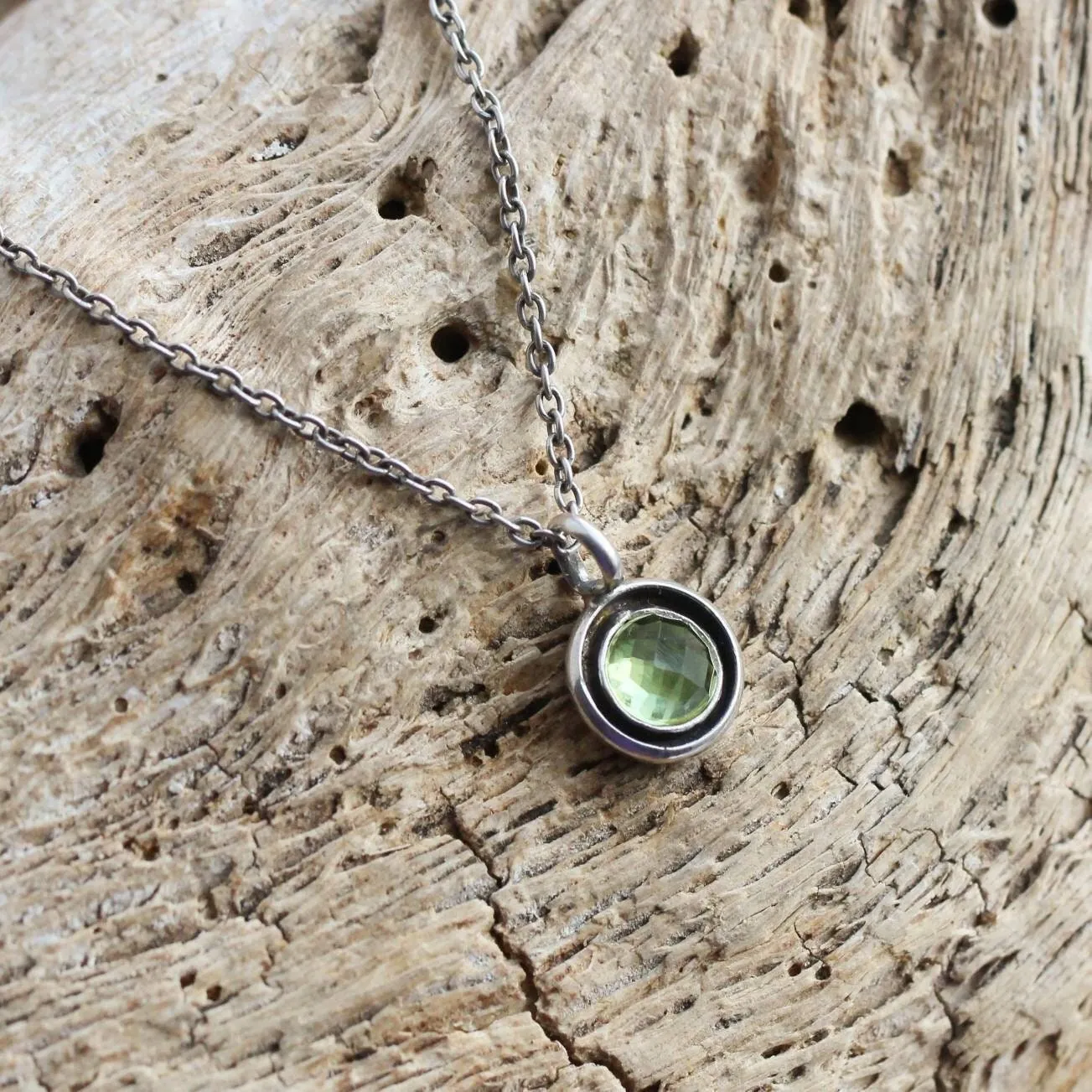 Ready to Ship Peridot Necklace - Silversmith Peridot Pendant -.925 Sterling Silver Pendant