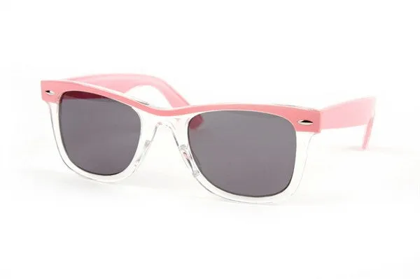 Retro Wayfarer Two-tone Color Frame Fashion Sunglasses