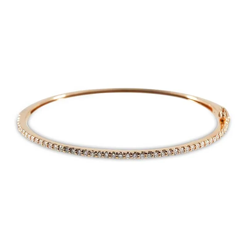 Rose Gold Diamond Bangle