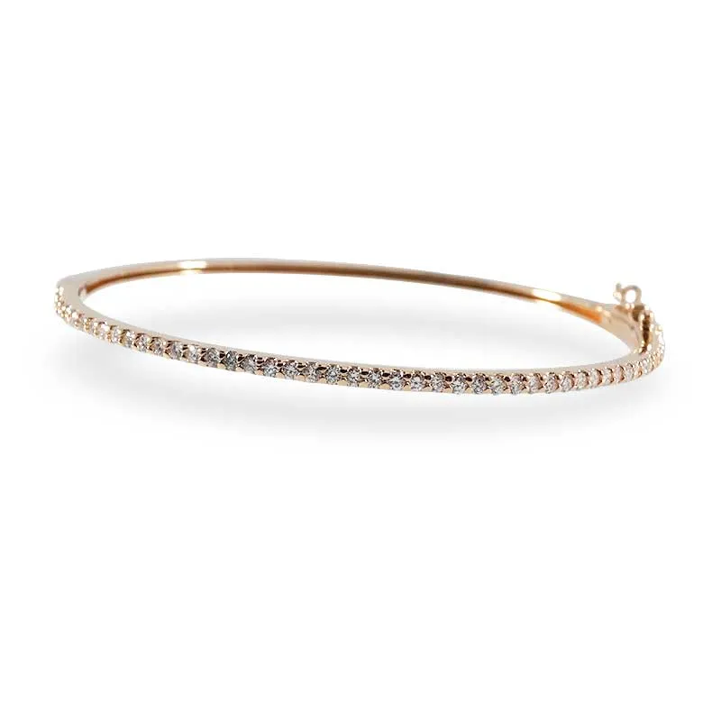 Rose Gold Diamond Bangle