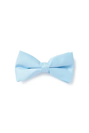 Satin Bow Tie (Clip-On) - Light Blue