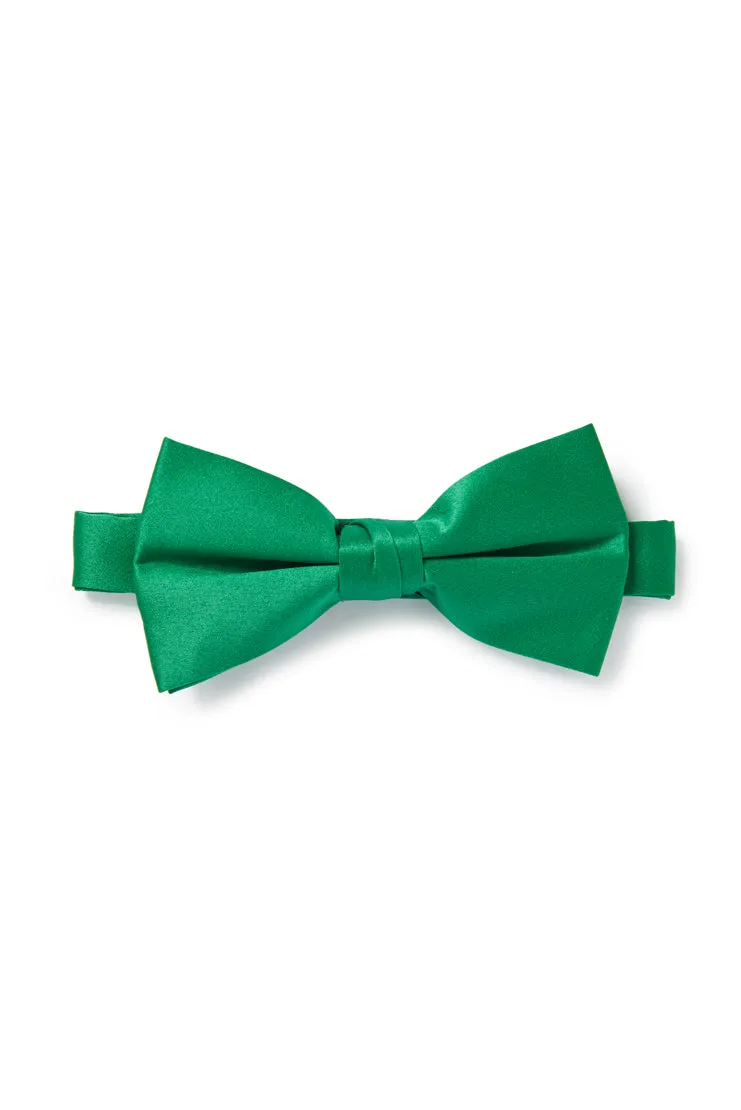 Satin Bow Tie - Kelly Green