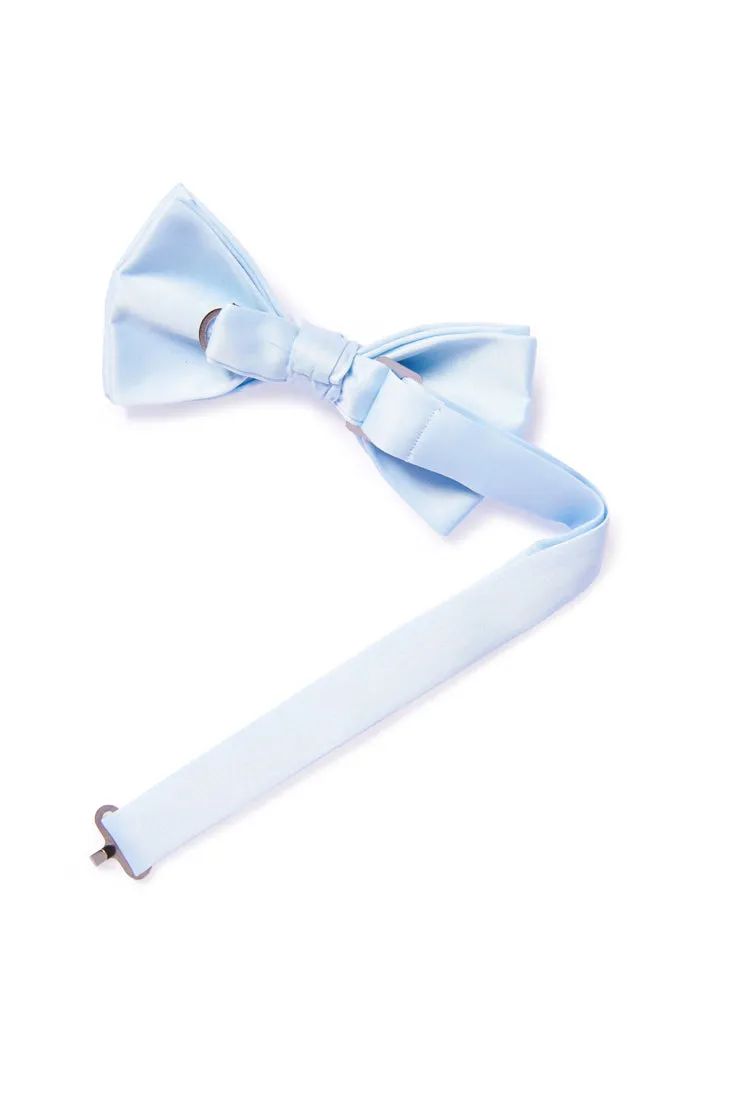 Satin Bow Tie - Light Blue