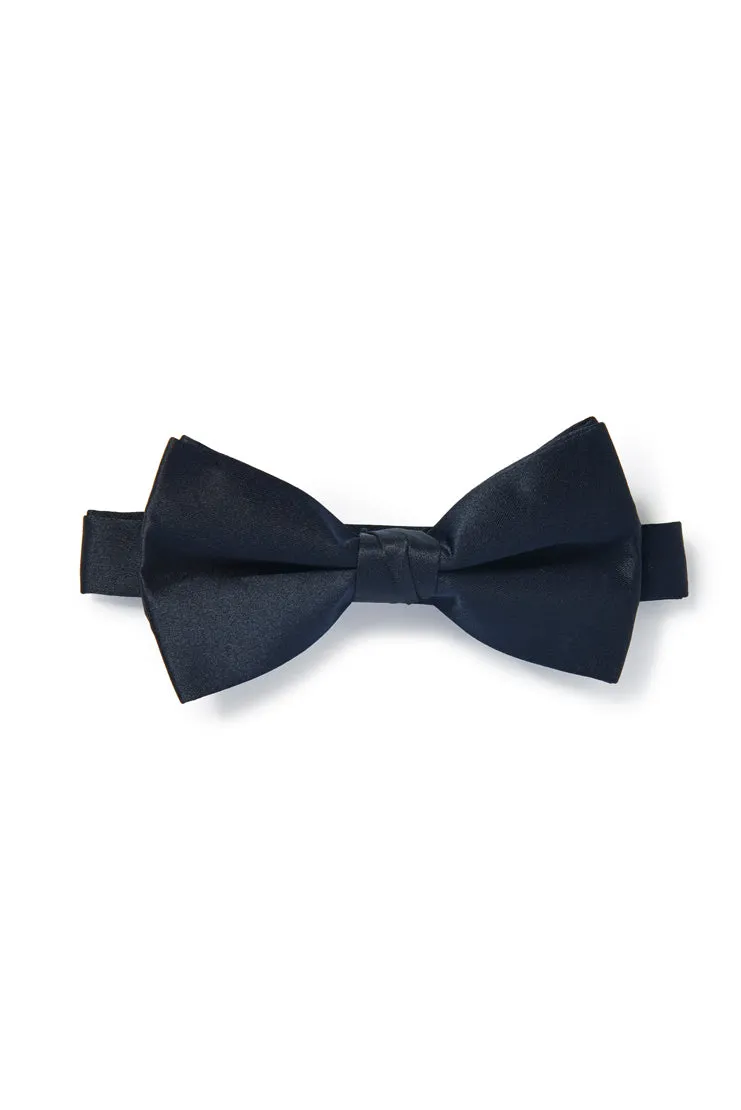 Satin Bow Tie - Navy Blue