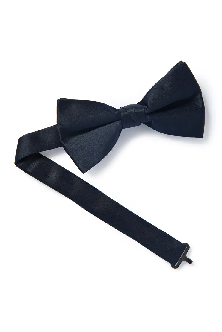 Satin Bow Tie - Navy Blue