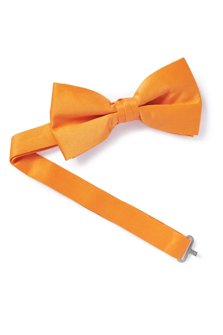 Satin Bow Tie - Orange