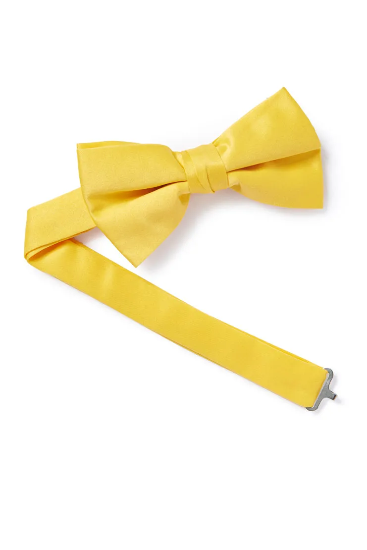 Satin Bow Tie - Yellow