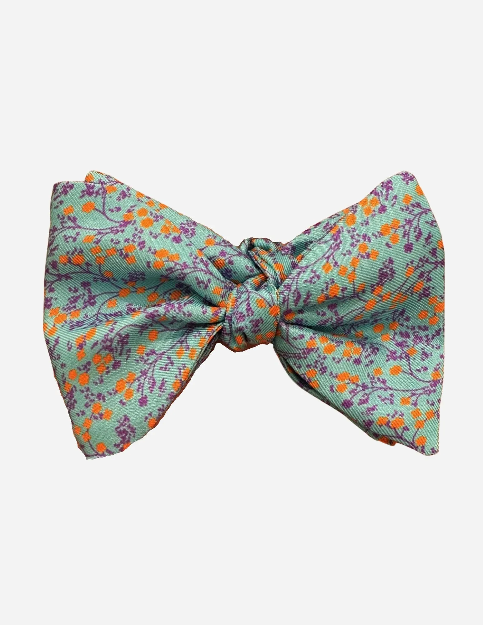 Silk Floral Bow Tie | Turquoise Mix