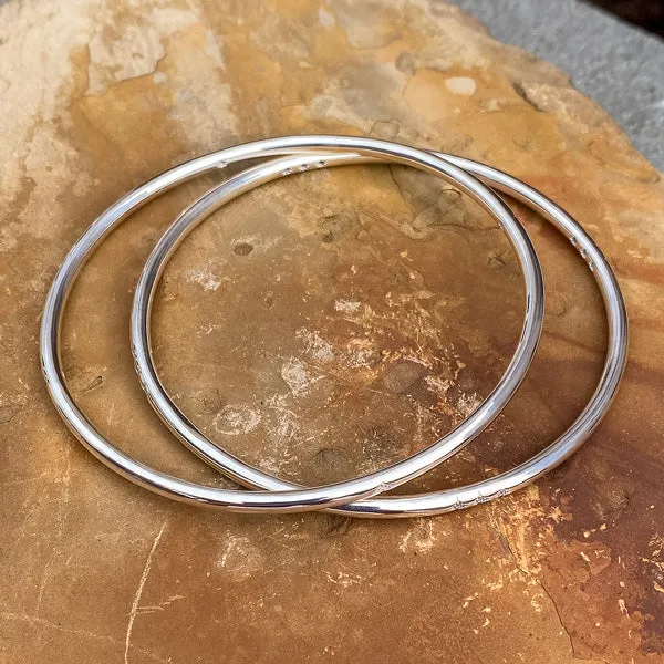 Single Station Diamond Bangle Bracelet- Heirloom by Doyle & Doyle