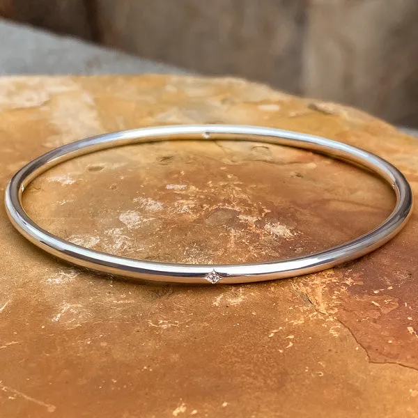 Single Station Diamond Bangle Bracelet- Heirloom by Doyle & Doyle