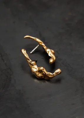 Small Lava Ear Cuff in Bronze