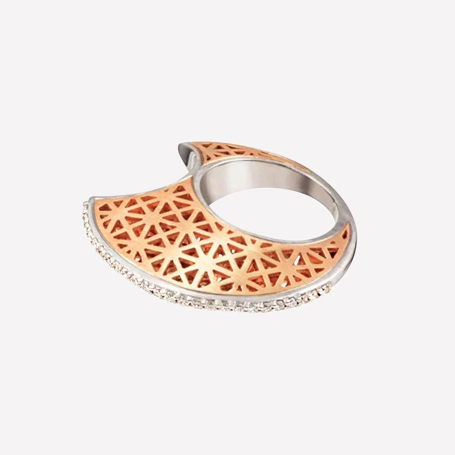 Sparkling Lunar Glow Women’s Moon Ring