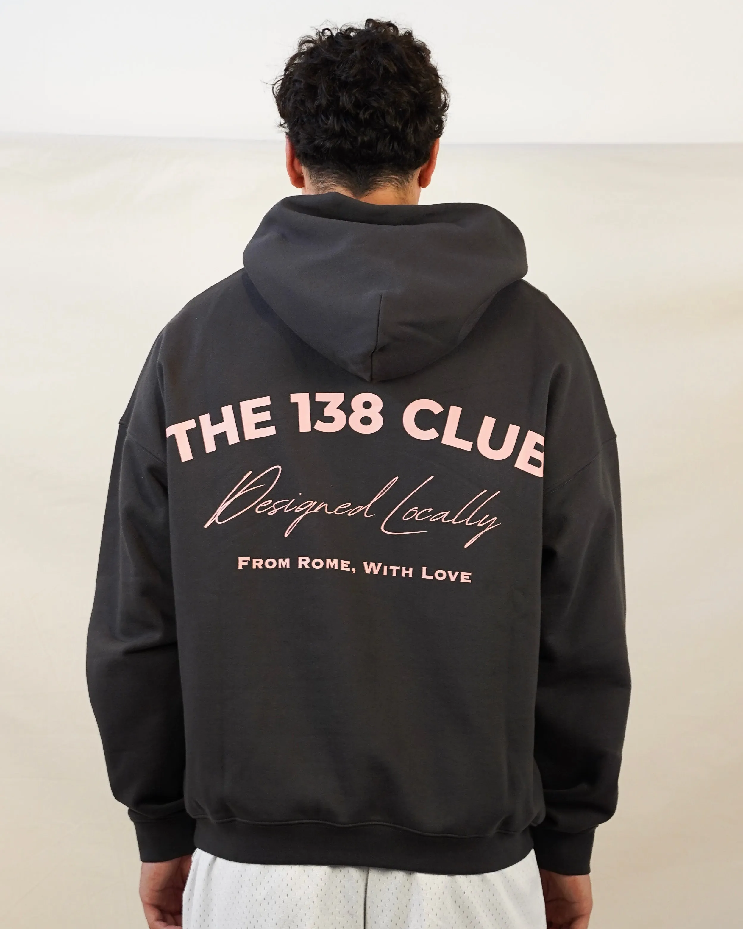 Cozy Unisex Charcoal Hoodie - Classic 138 Club Design