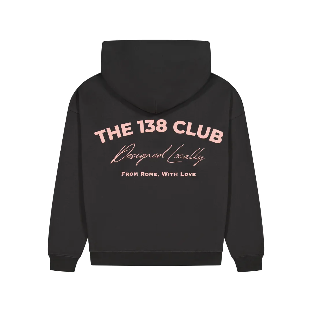 Cozy Unisex Charcoal Hoodie - Classic 138 Club Design