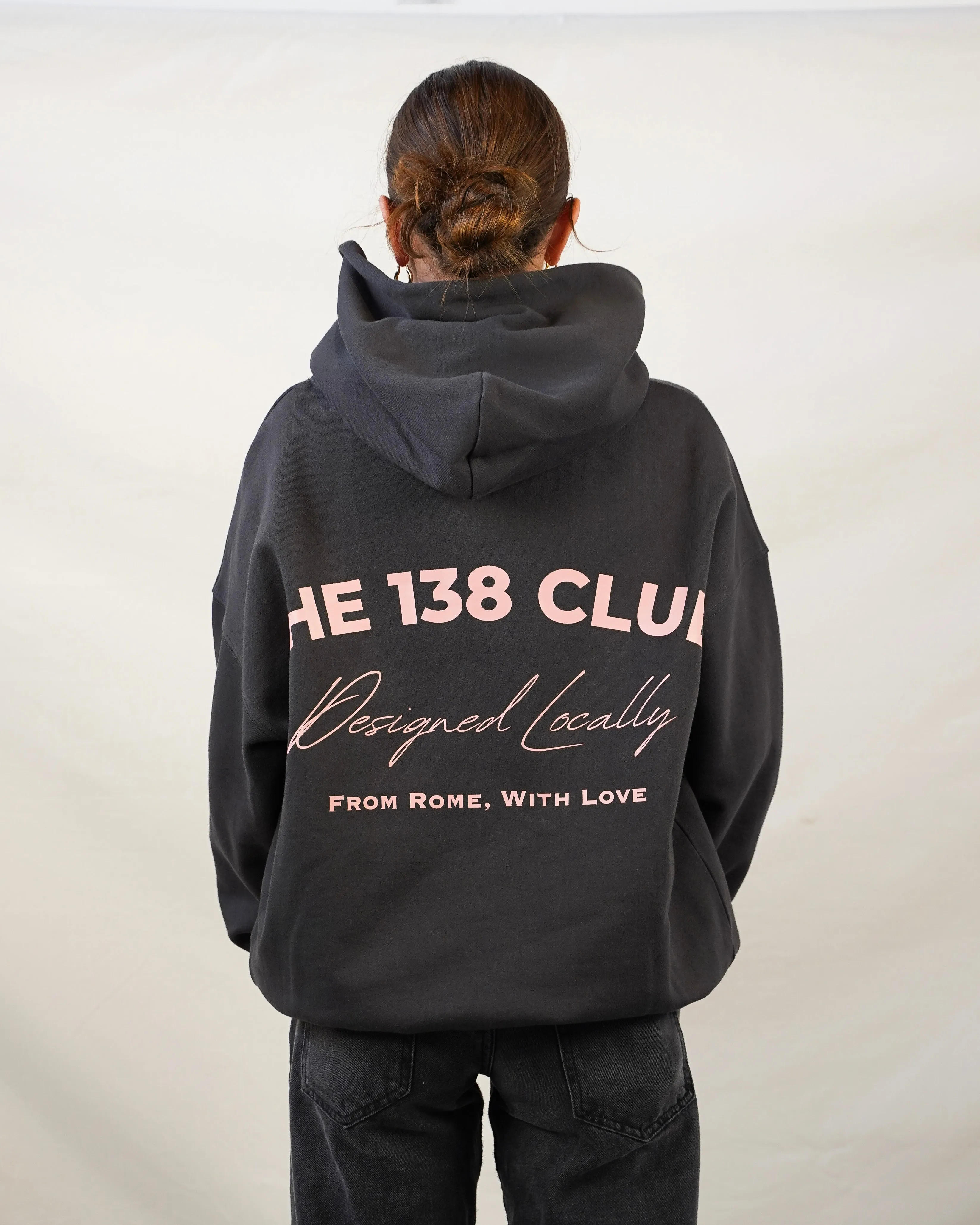 Cozy Unisex Charcoal Hoodie - Classic 138 Club Design