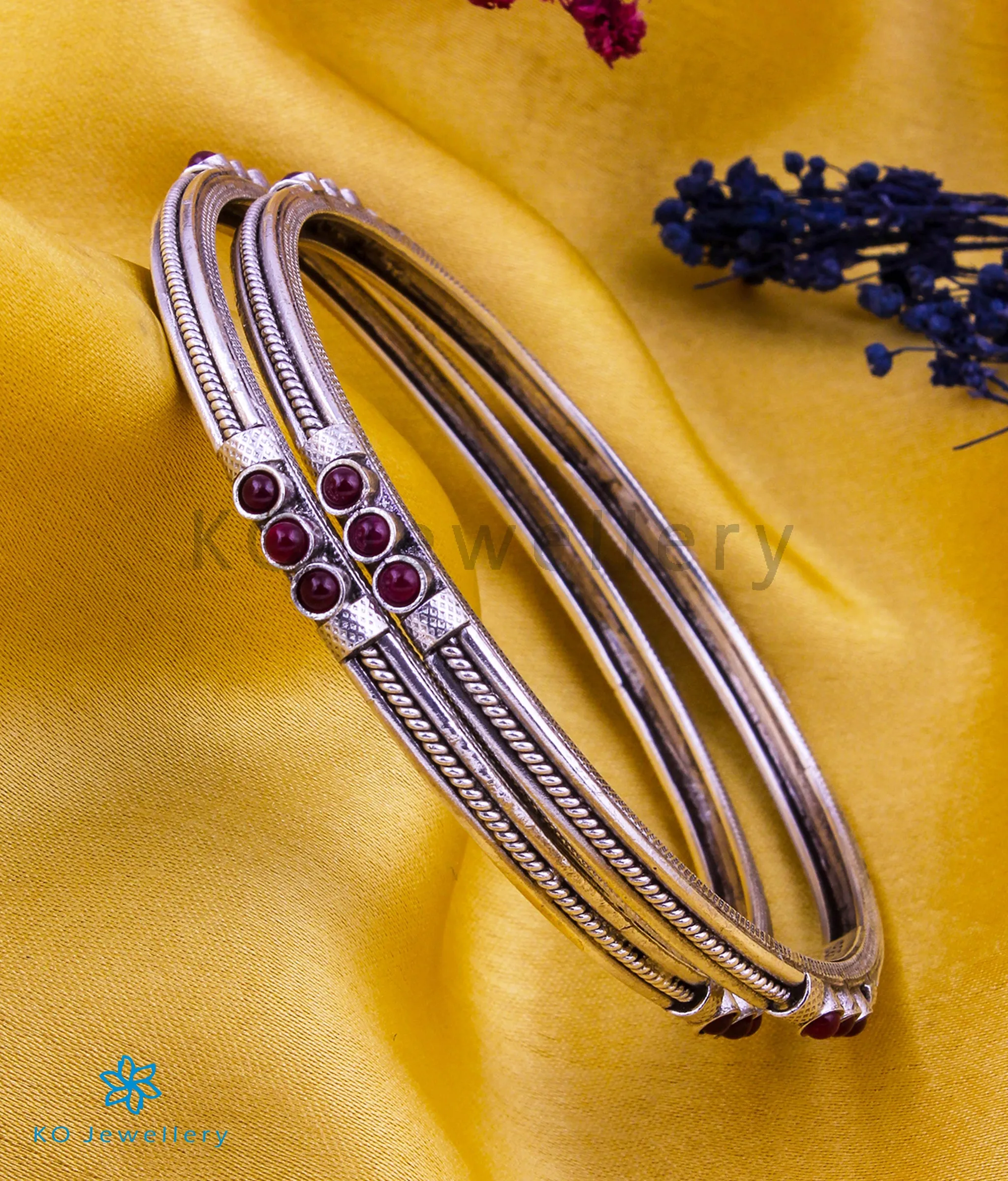 The Alankara Silver Bangle (Size 2.2/2.4/2.6/2.8)