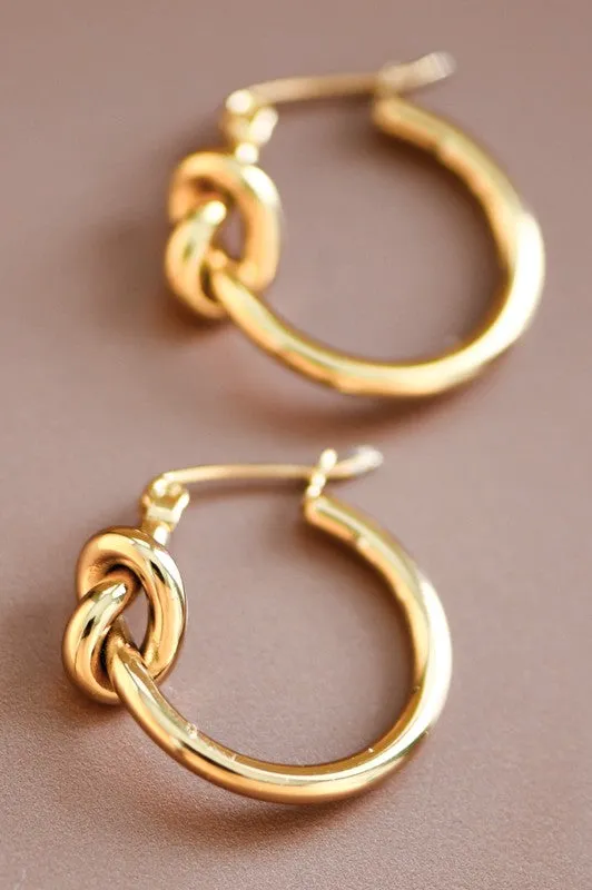 The Bridget Knot Hoop Earrings