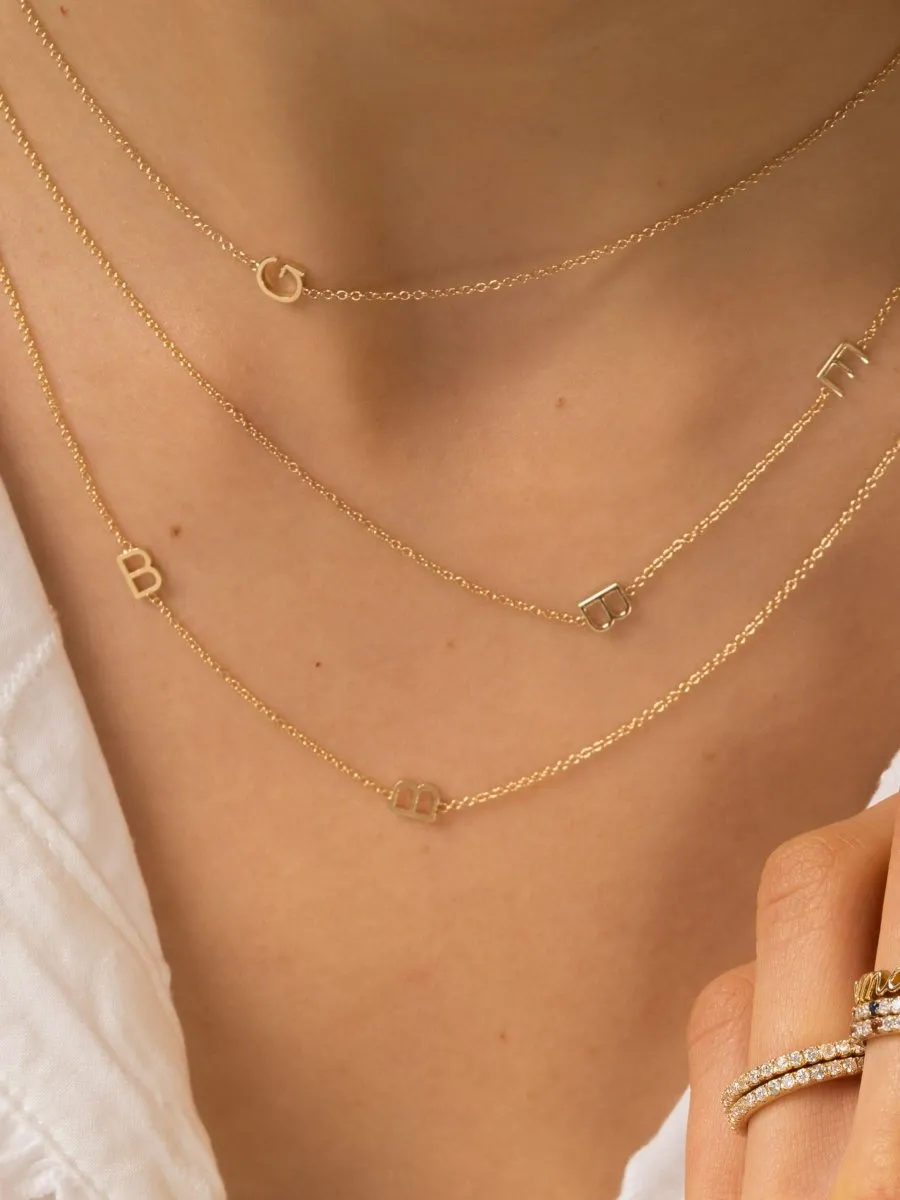 The Initial Necklace 14K - 6 Letters