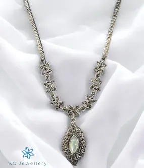 The Snow Sparkle Silver Marcasite Necklace & Earrings