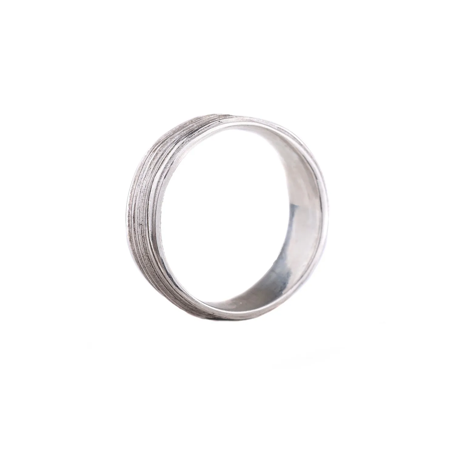 Thick Tide Ring in Sterling Silver by Liz Oppenheim Jewelry