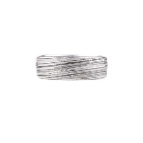 Thick Tide Ring in Sterling Silver by Liz Oppenheim Jewelry