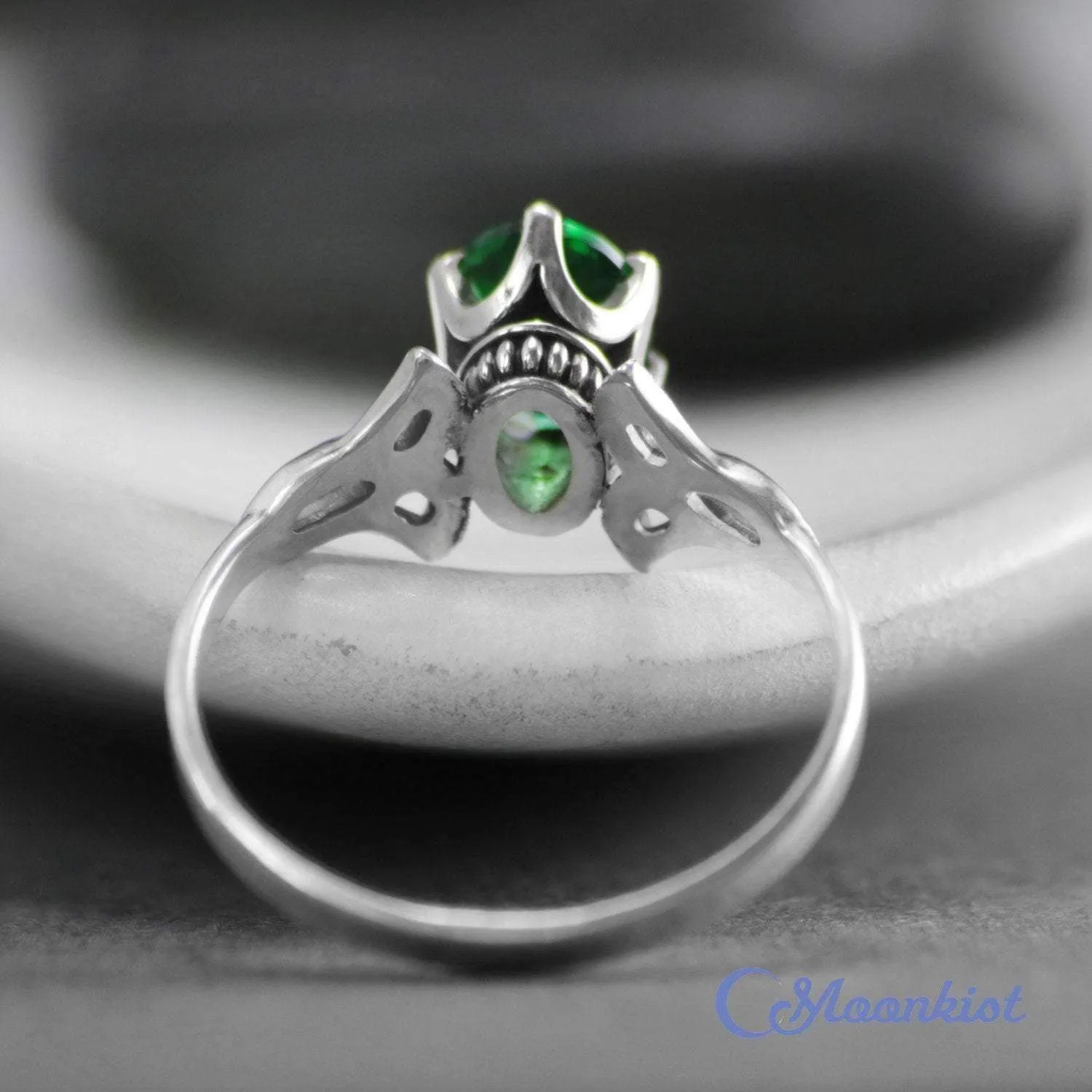 Triquetra Celtic Oval Engagement Ring | Moonkist Designs