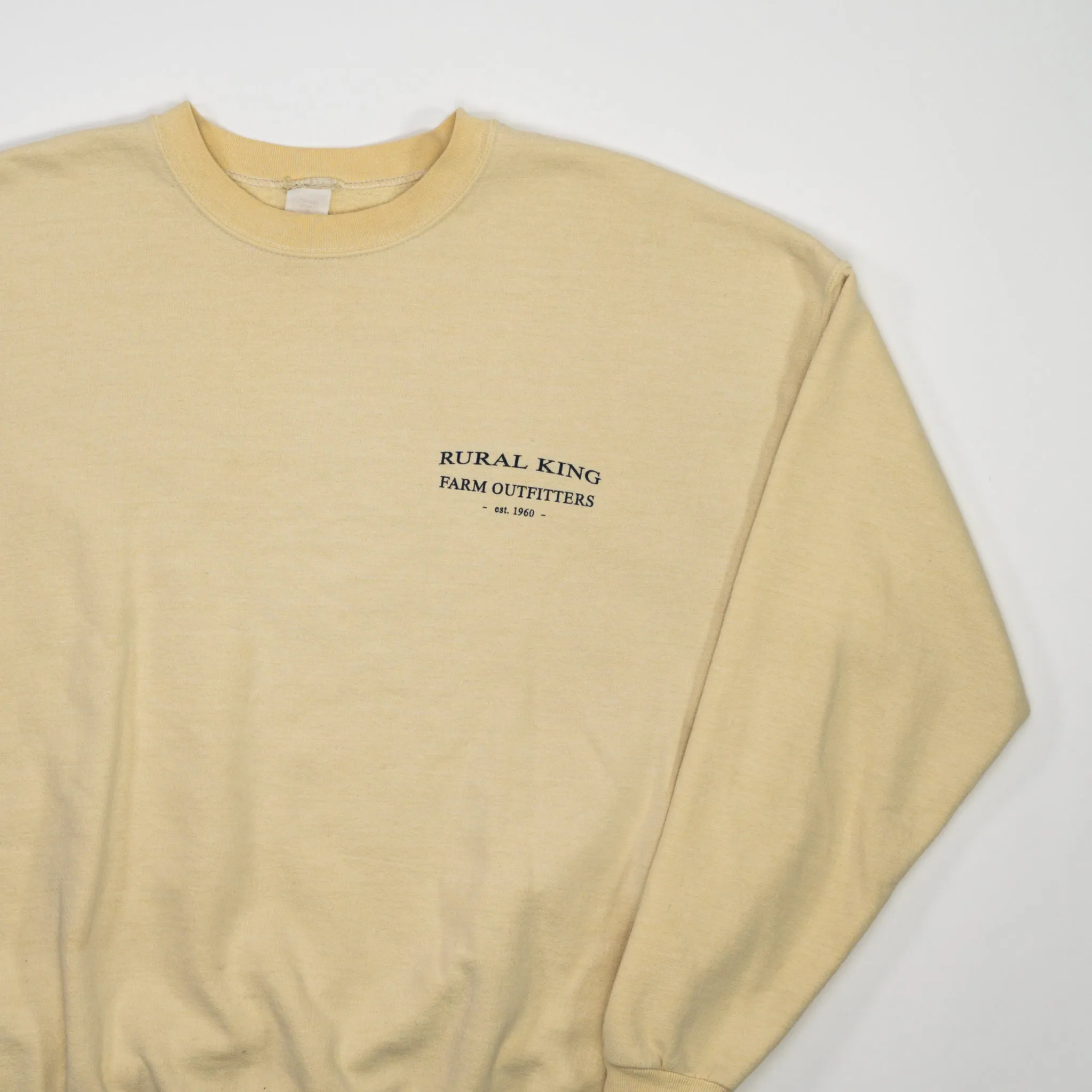 Vintage '04 Yellow Outdoor America Deer Crewneck (L)