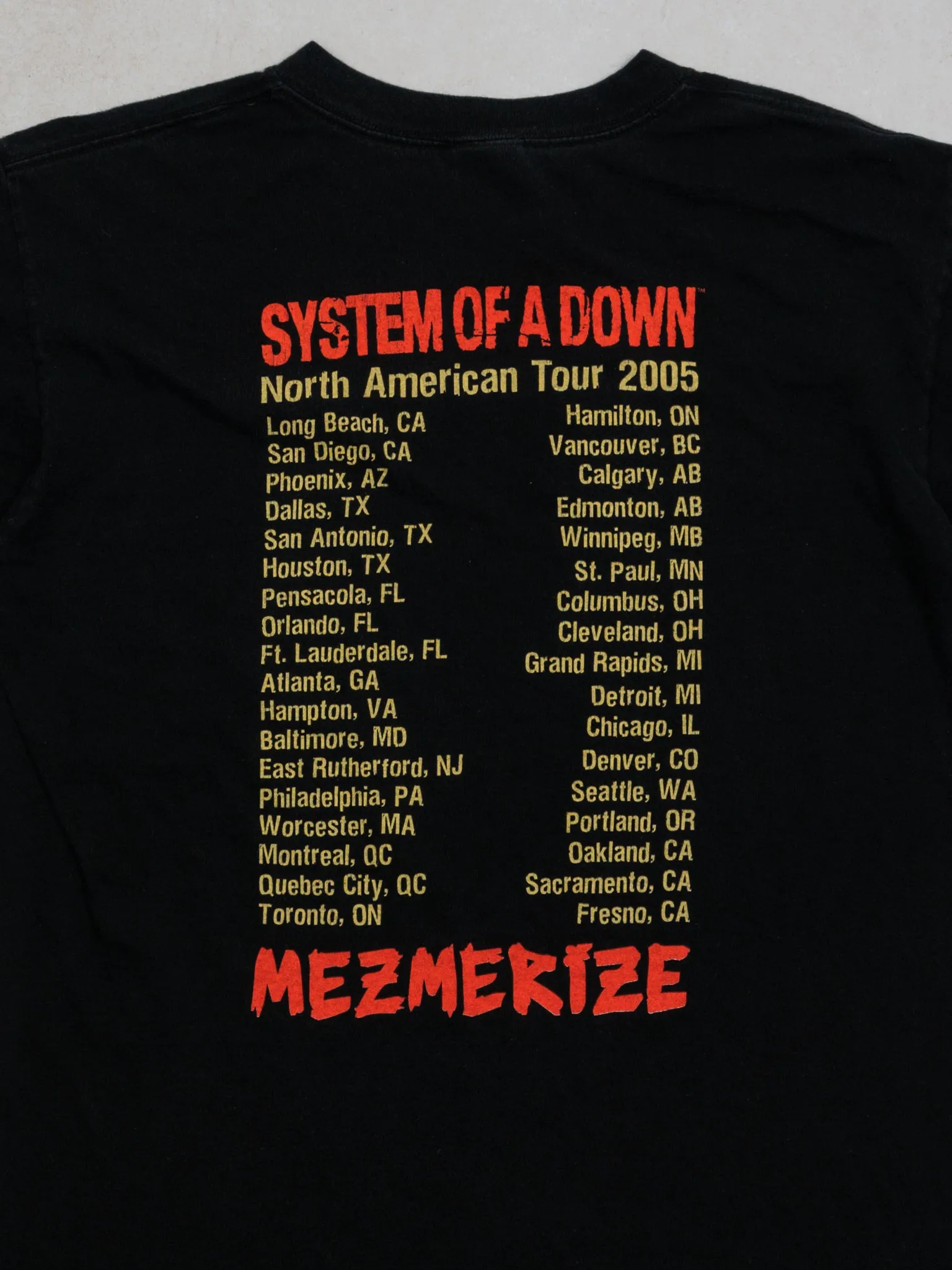 Vintage '05 System of a Down Mezmerize Tour Tee (S/M)