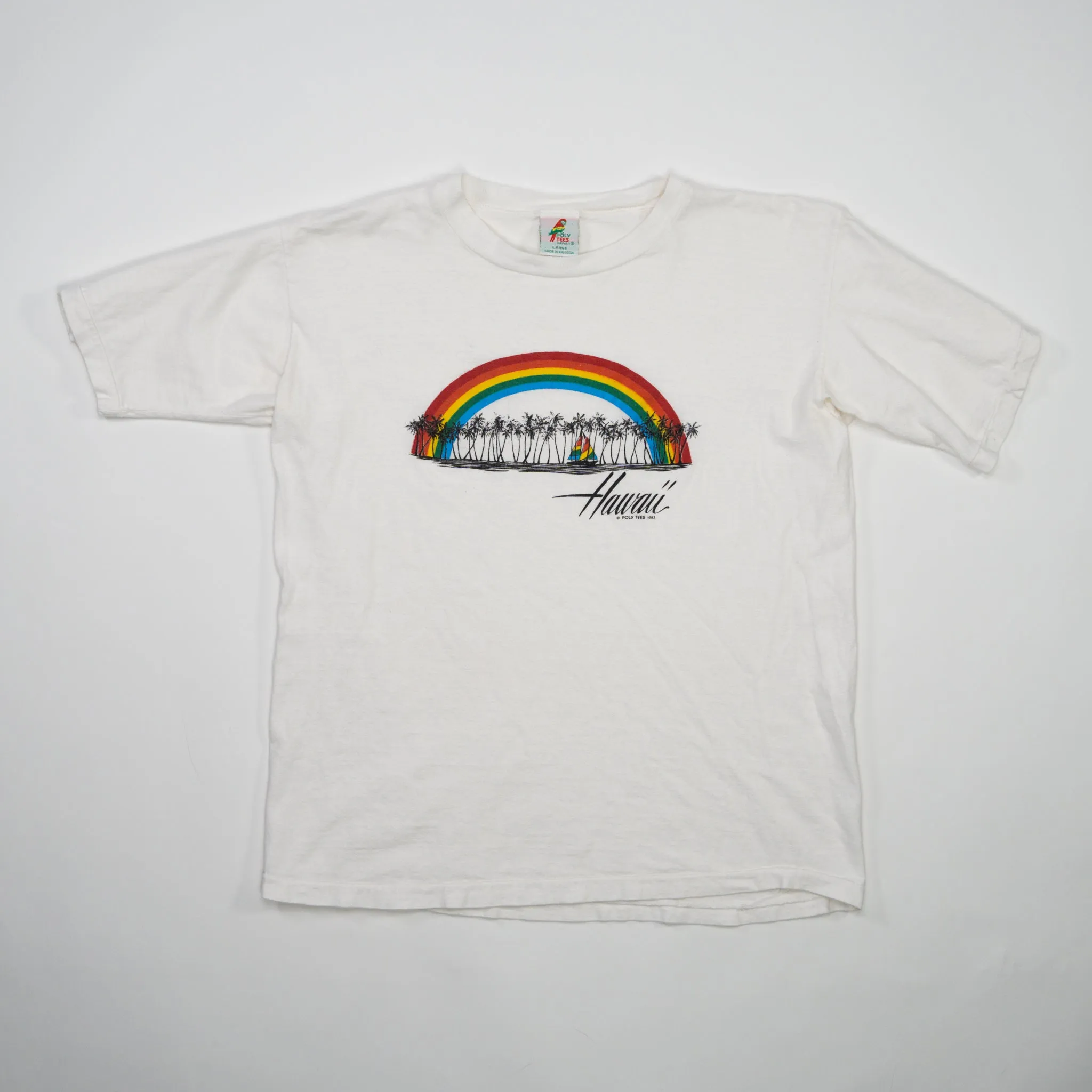 Vintage '83 Hawaii Rainbow Tee (S)