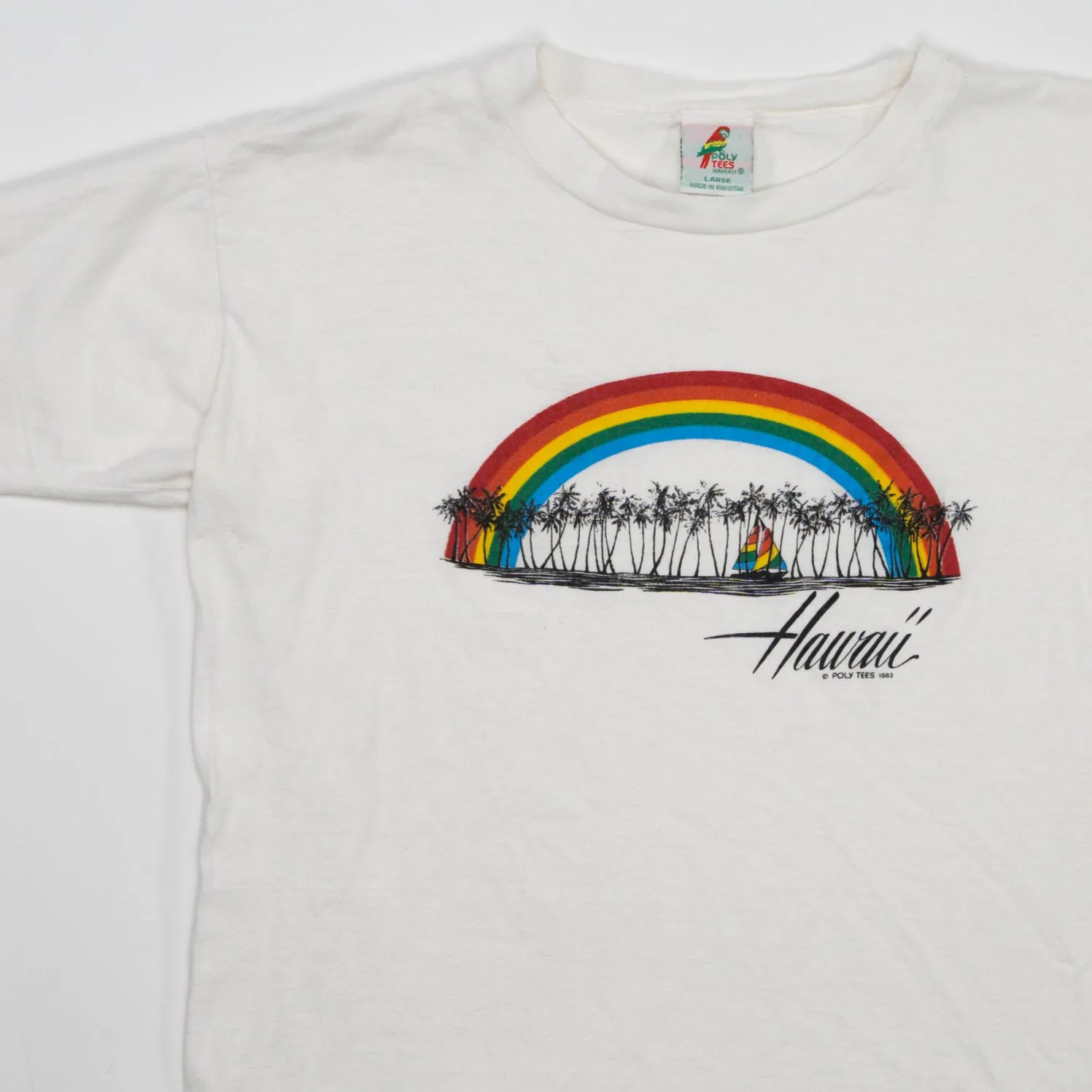 Vintage '83 Hawaii Rainbow Tee (S)