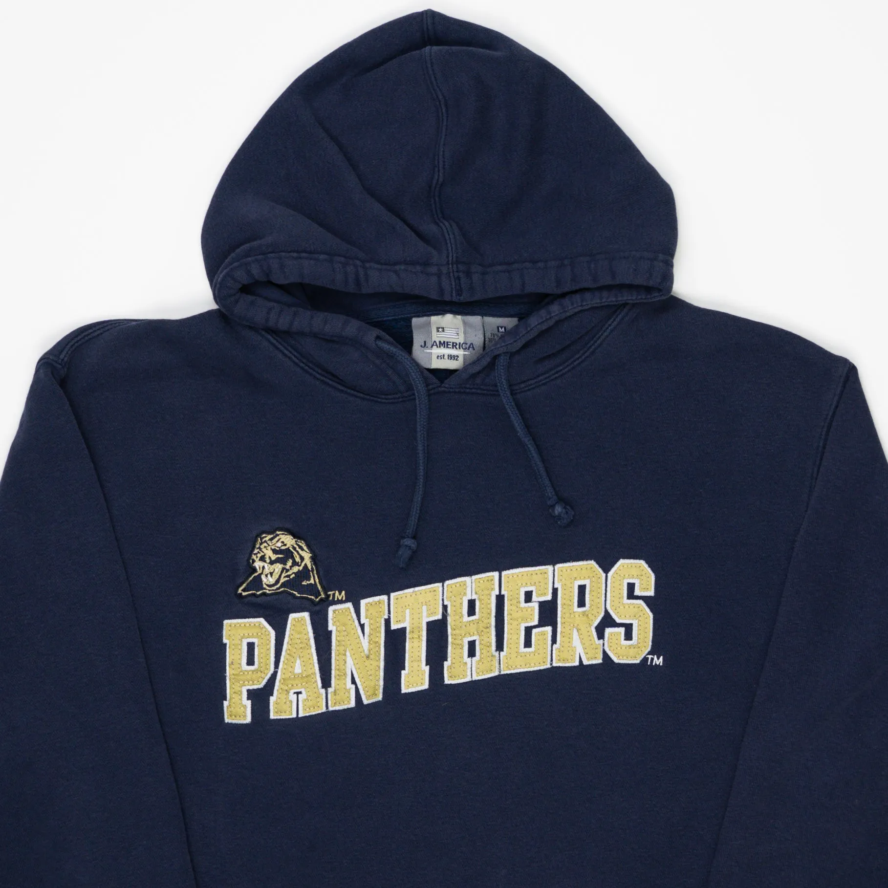 Vintage '92 Navy Pittsburgh Panthers Hoodie (S/M)