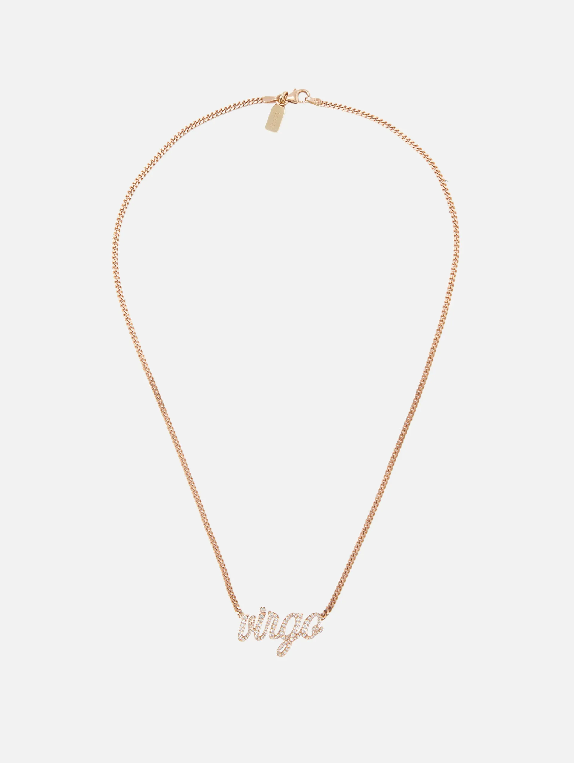 Virgo Small La Firma Diamond Necklace