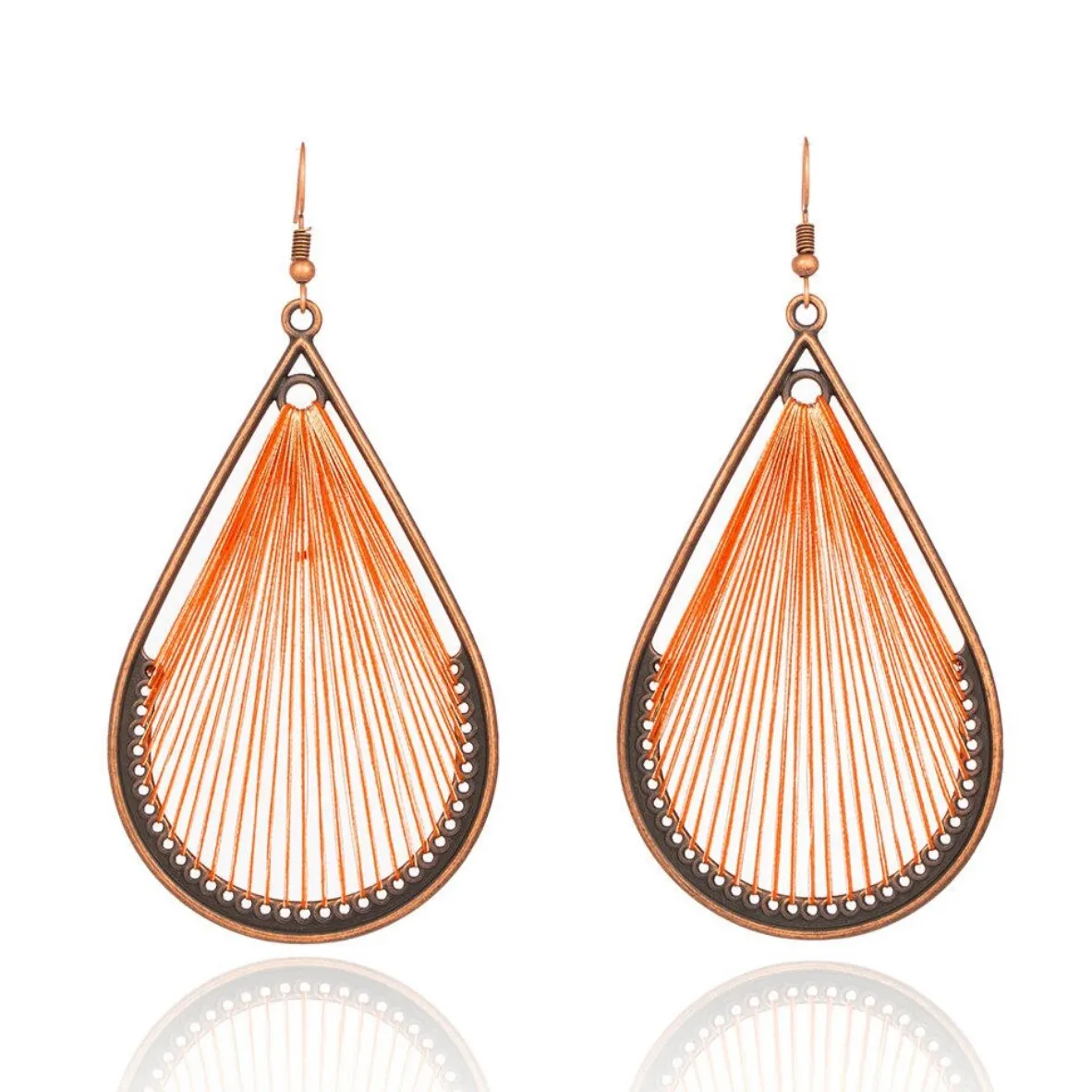 Water Drop String Dangle Boho Ethnic Drop Earrings