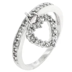 WildKlass Simple Heart Charm Ring