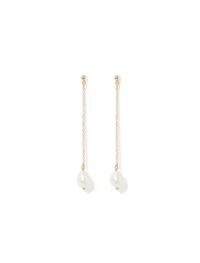 Zoey Dainty Pearl Drop Earrings